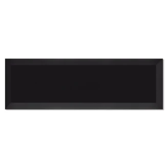 Vægflise <strong>Metro Fasat</strong>  Sort Blank 10x30 cm