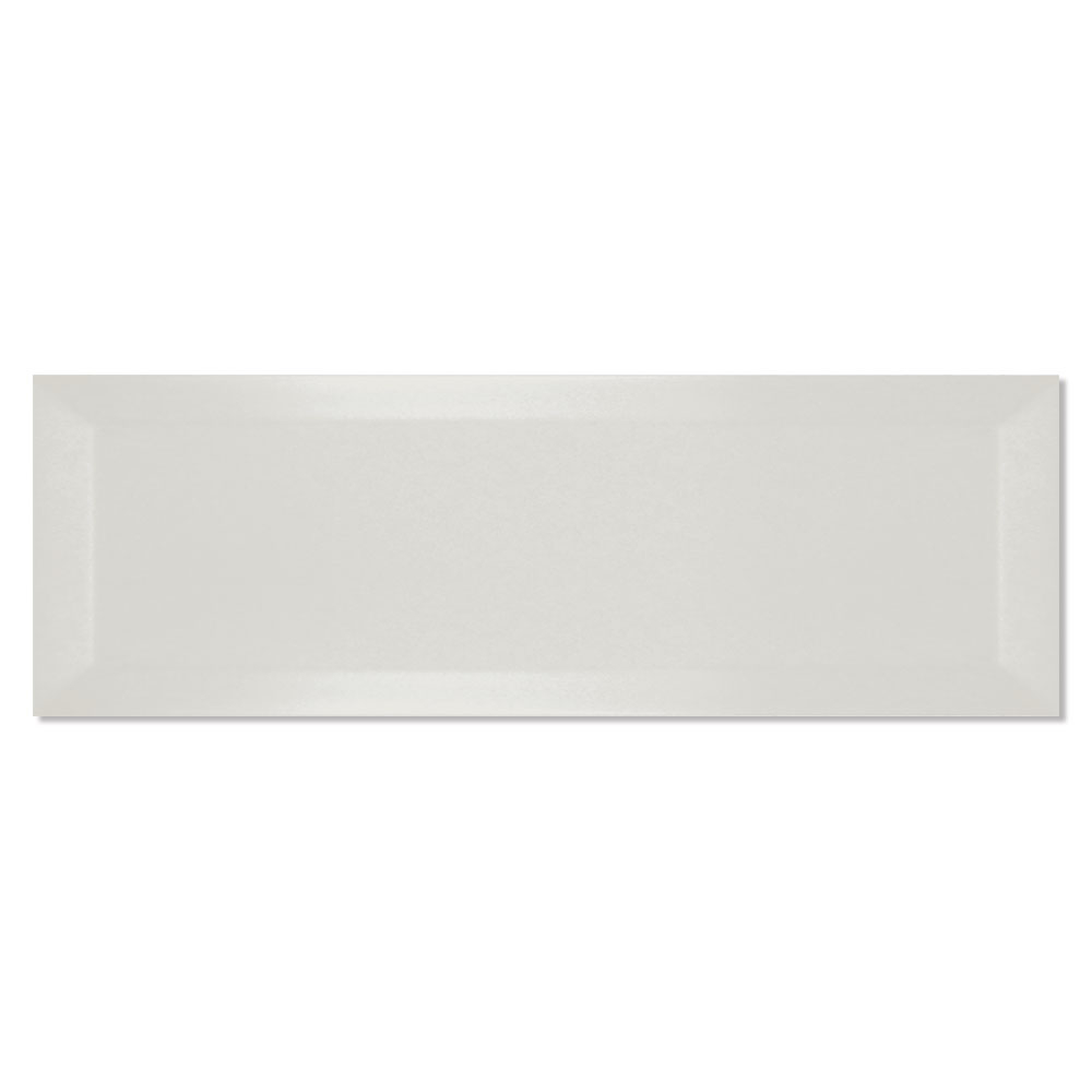 Vægflise Metro Fasat Elfenben Blank 10x30 cm