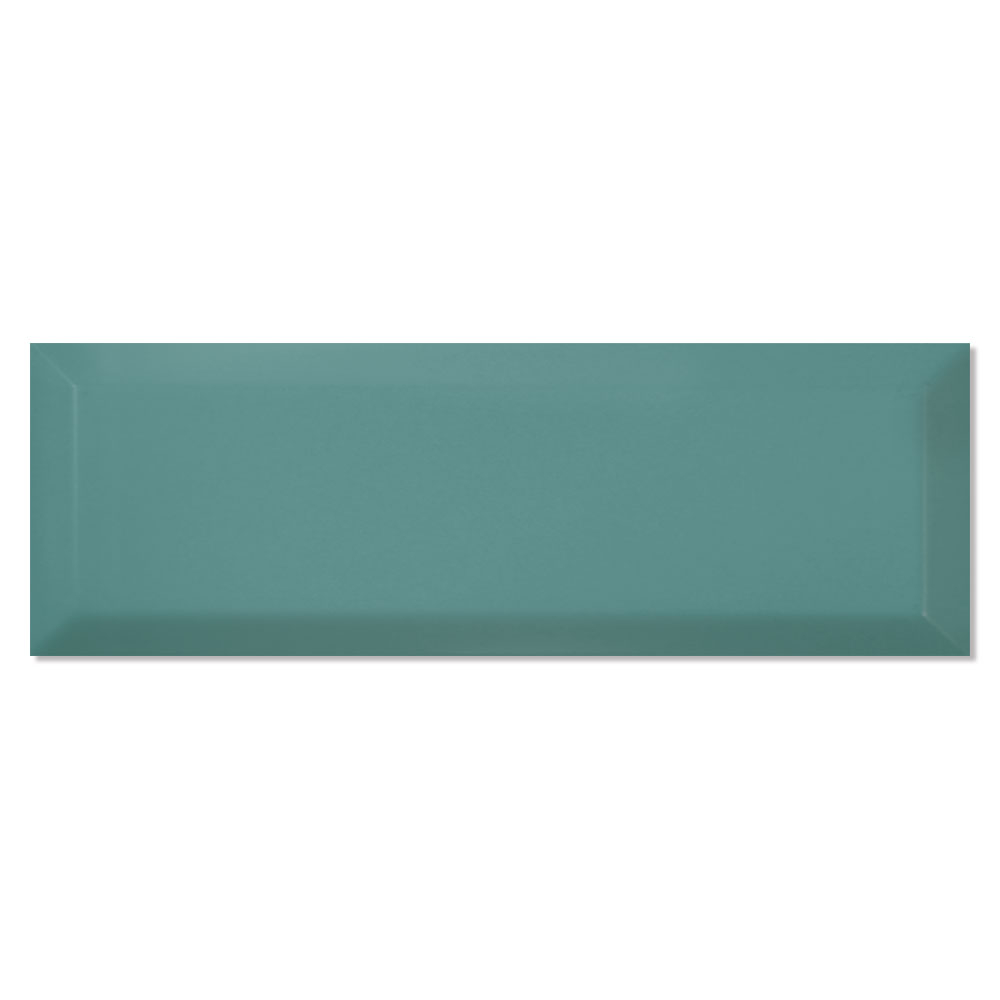 Vægflise Metro Fasat Turkis Blank 10x30 cm