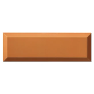 Vægflise <strong>Metro Fasat</strong>  Orange Blank 10x30 cm