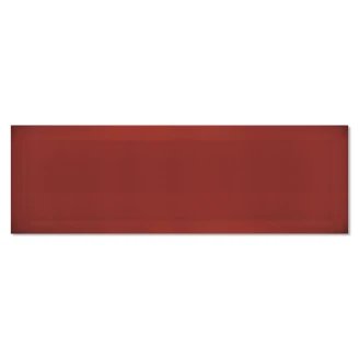 Vægflise <strong>Metro Fasat</strong>  Rød Blank 10x30 cm