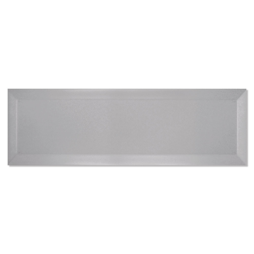 Vægflise Metro Fasat Lysegrå Mat 10x30 cm