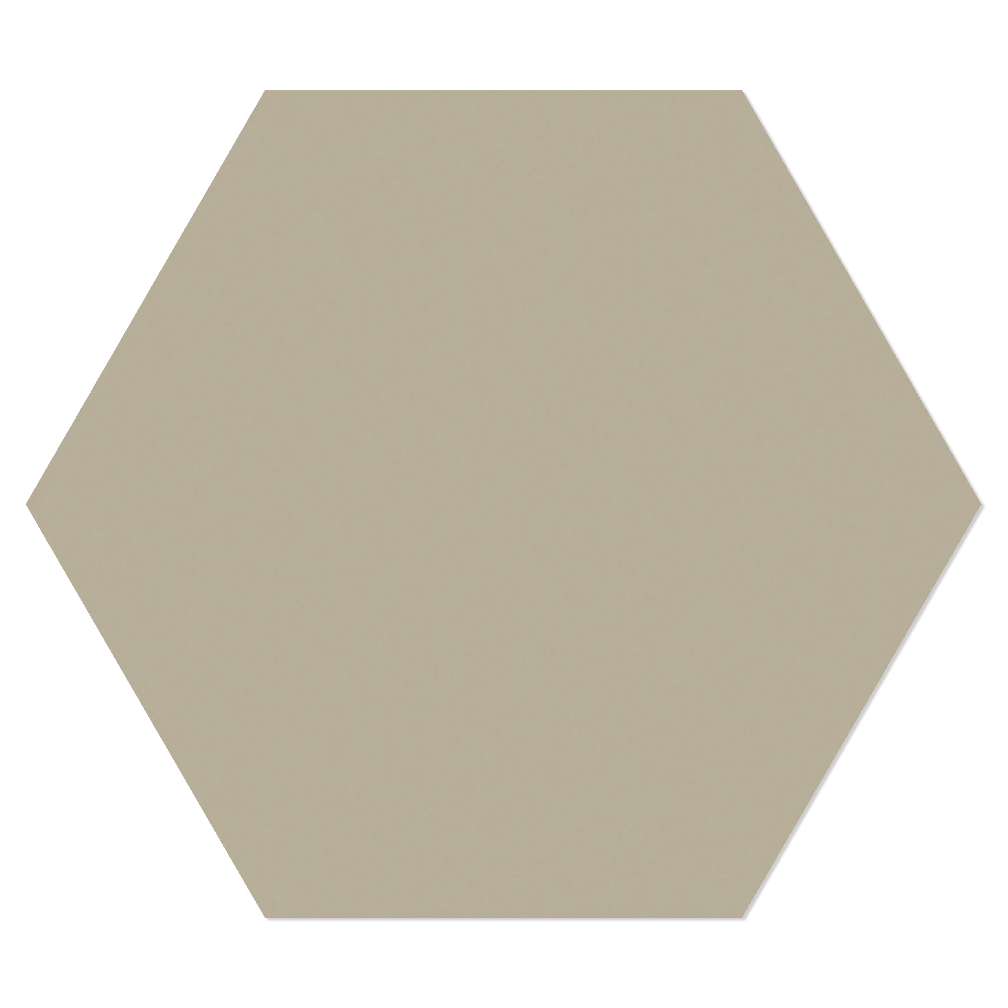 Hexagon Klinker Sekel Mørkbeige Mat 15x17 cm