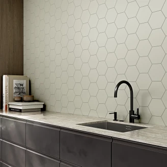 Hexagon Klinker <strong>Sekel</strong>  Østers Mat 15x17 cm