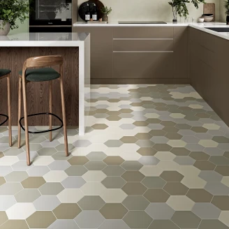 Hexagon Klinker <strong>Sekel</strong>  Grå Mat 15x17 cm