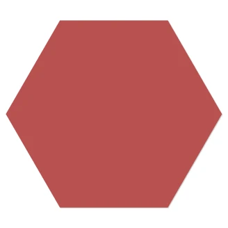 Hexagon Klinker <strong>Sekel</strong>  Rød Mat 15x17 cm