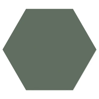 Hexagon Klinker <strong>Sekel</strong>  Mørkgrøn Mat 23x27 cm