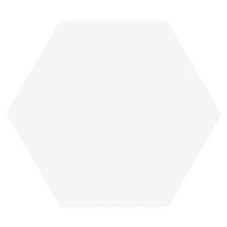 Hexagon Klinker <strong>Sekel</strong>  Hvid Mat 23x27 cm