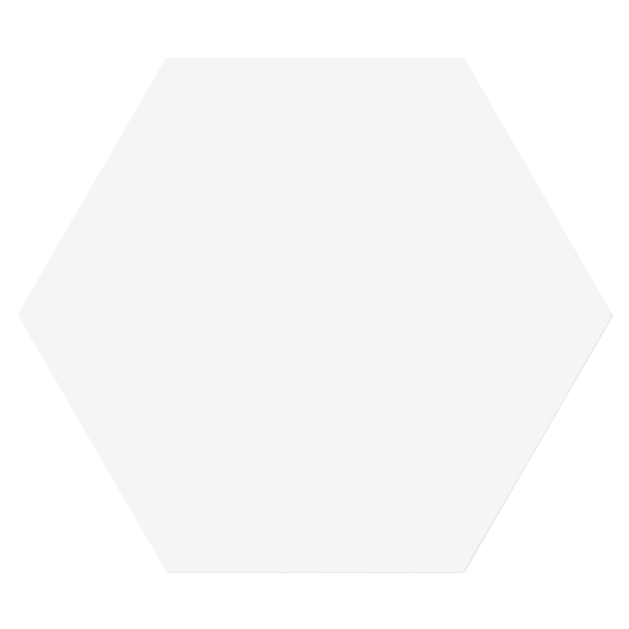 Hexagon Klinker Sekel Hvid Mat 23x27 cm