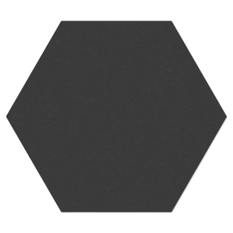 Hexagon Klinker <strong>Sekel</strong>  Sort Mat 23x27 cm