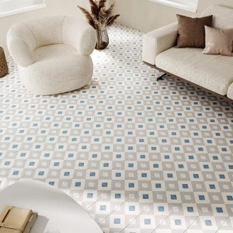 Klinker <strong>Sandvik</strong>  Crossa Blå Mat 15x15 cm