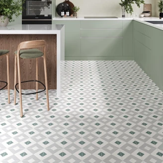 Klinker <strong>Sandvik</strong>  Crossa Grøn Mat 15x15 cm