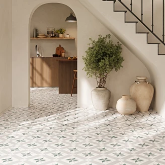 Klinker <strong>Sandvik</strong>  Linea Grøn Mat 15x15 cm