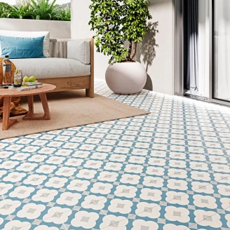 Klinker <strong>Althea</strong>  Ornella Blå Mat 15x15 cm