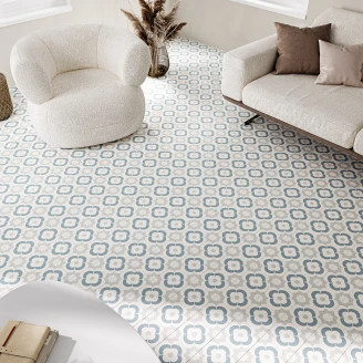 Klinker <strong>Althea</strong>  Floris Blå Mat 15x15 cm