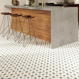 Klinker <strong>Althea</strong>  Corvia Grøn Mat 15x15 cm