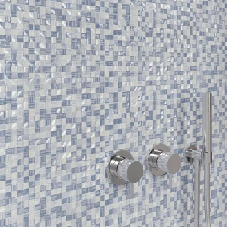 Vægflise <strong>Ljusvik</strong>  Lyseblå Blank 25x50 cm