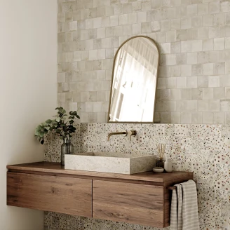 Klinker <strong>Viridi</strong>  Hvid Mat 10x20 (10x10) cm