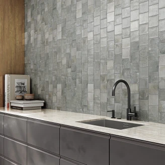 Klinker <strong>Viridi</strong>  Gråbeige Mat 10x20 (10x10) cm