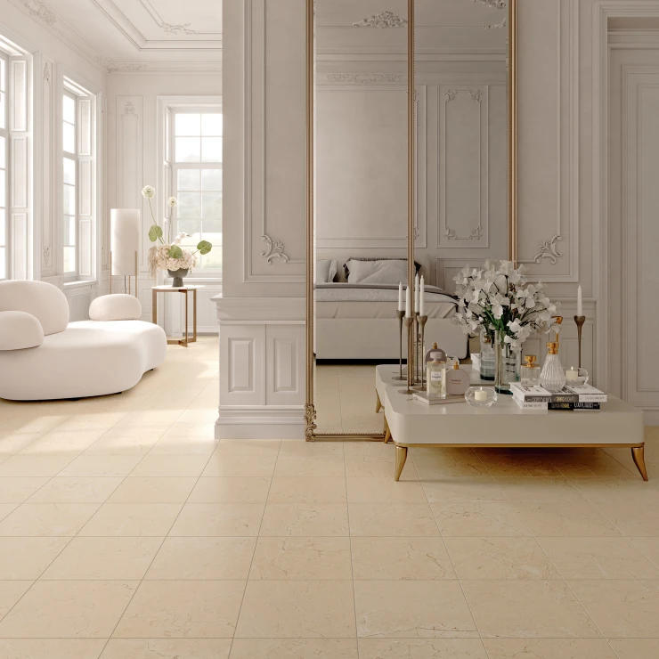 Marmor Klinker Rosendal Lysbeige Mat 30x30 cm