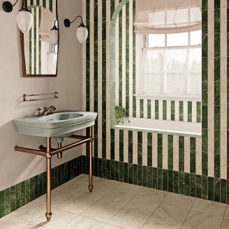 Marmor Klinker <strong>Rosendal</strong>  Mørkegrøn Mat 6x25 cm