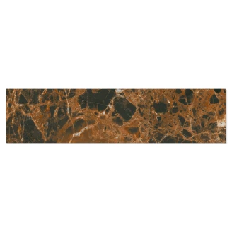 Marmor Klinker <strong>Rosendal</strong>  Mørkebrun Mat 6x25 cm