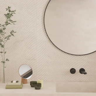 Vægflise <strong>Avalun</strong>  Decor Beige Mat-Relief 25x50 cm