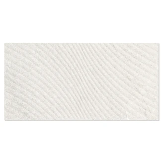 Vægflise <strong>Avalun</strong>  Decor Gråbeige Mat-Relief 25x50 cm