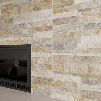 Vægflise <strong>Rustica</strong>  Sandbeige Mat 25x50 cm