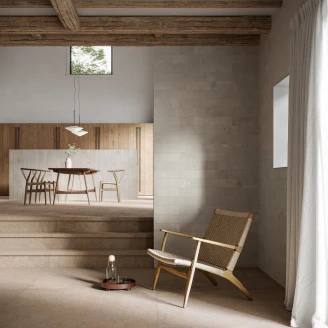 Sant’Agostino Klinker <strong>Duo</strong>  Sand Skridsikker Mat-Struktur 3D 120x120 cm