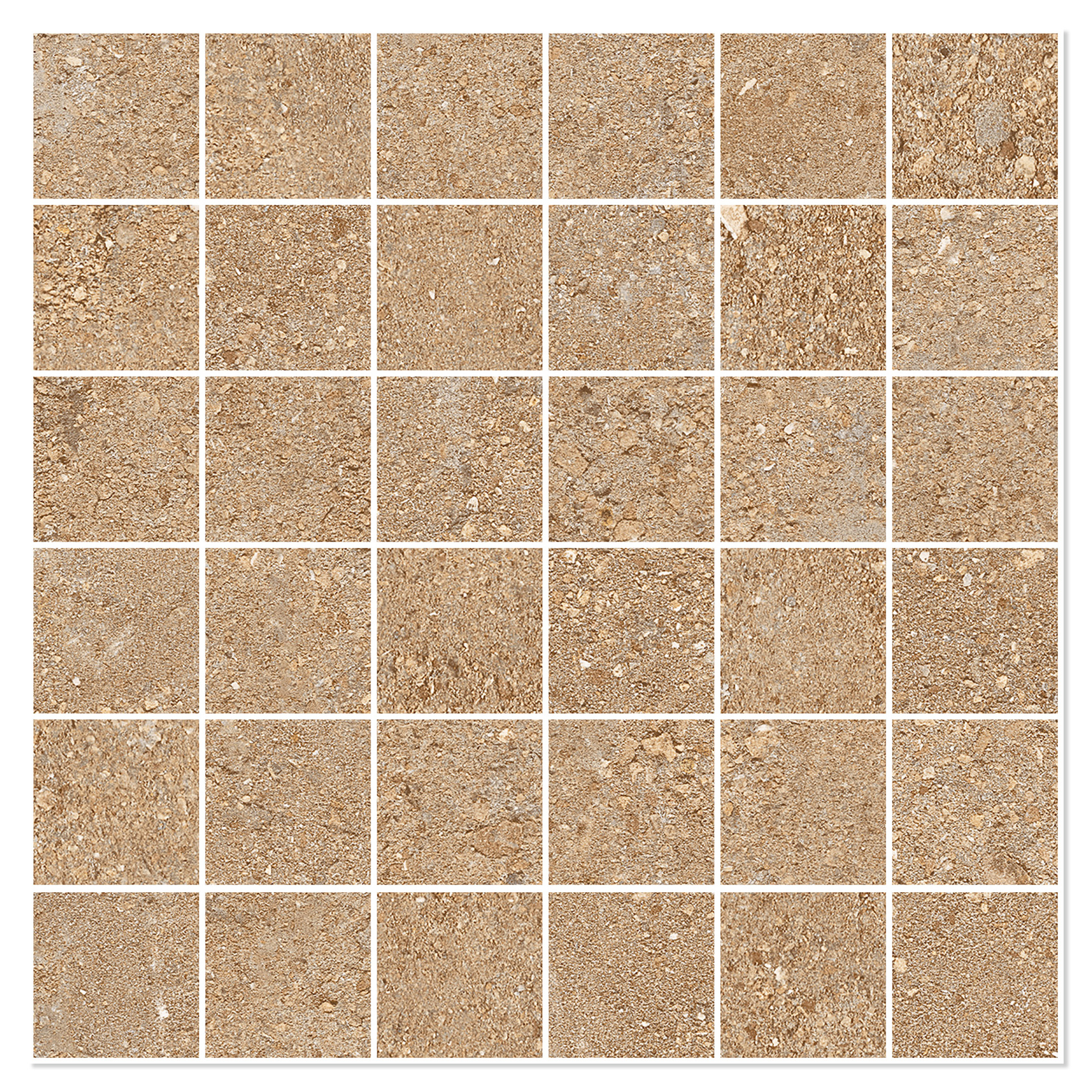 Sant’Agostino Mosaik Klinker Duo Karamel Mat-Struktur 3D 30x30 (5x5) cm
