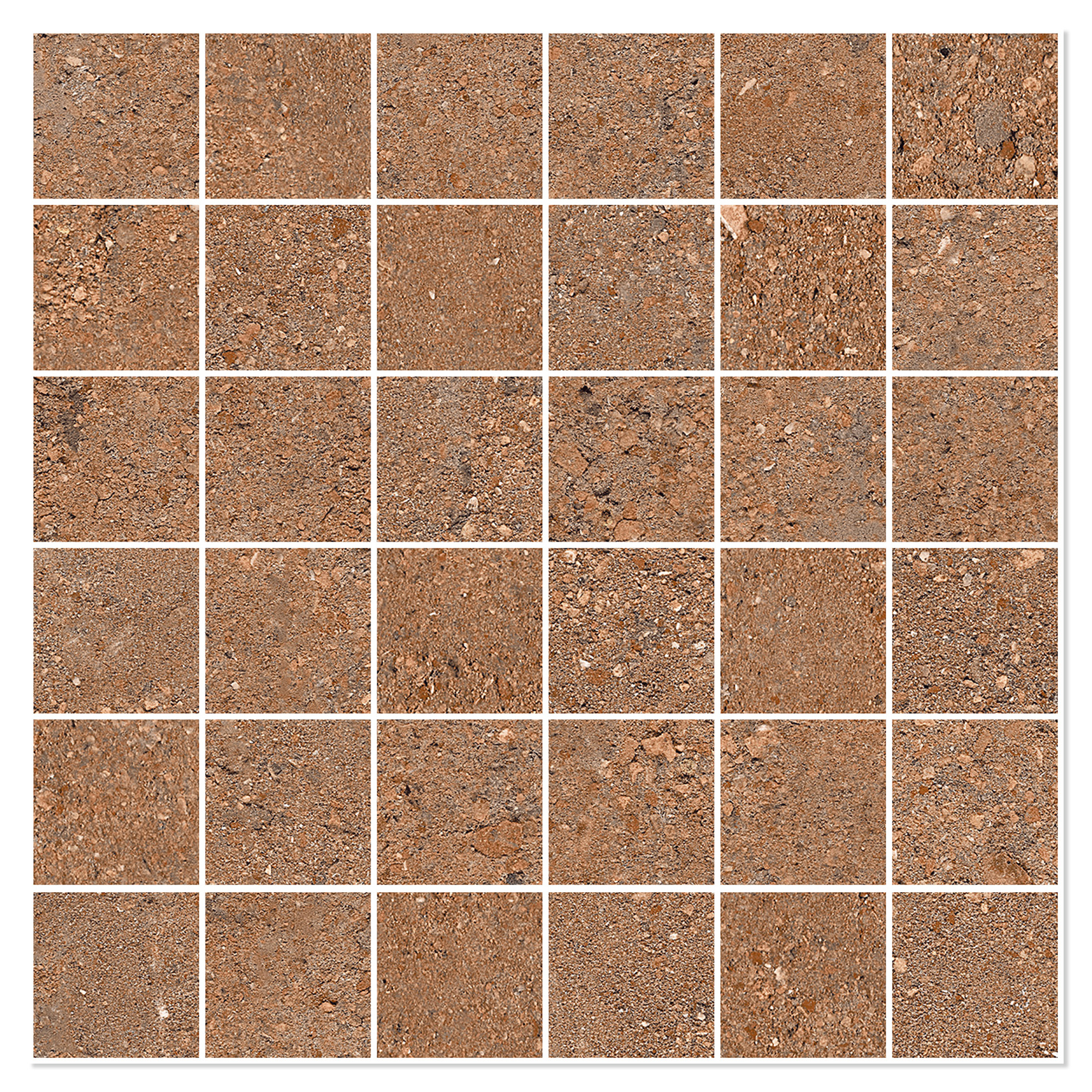 Sant’Agostino Mosaik Klinker Duo Cotto Mat-Struktur 3D 30x30 (5x5) cm