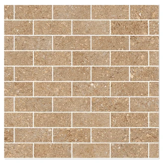 Sant’Agostino Mosaik Klinker <strong>Duo</strong>  Karamel Mat-Struktur 3D 30x30 cm