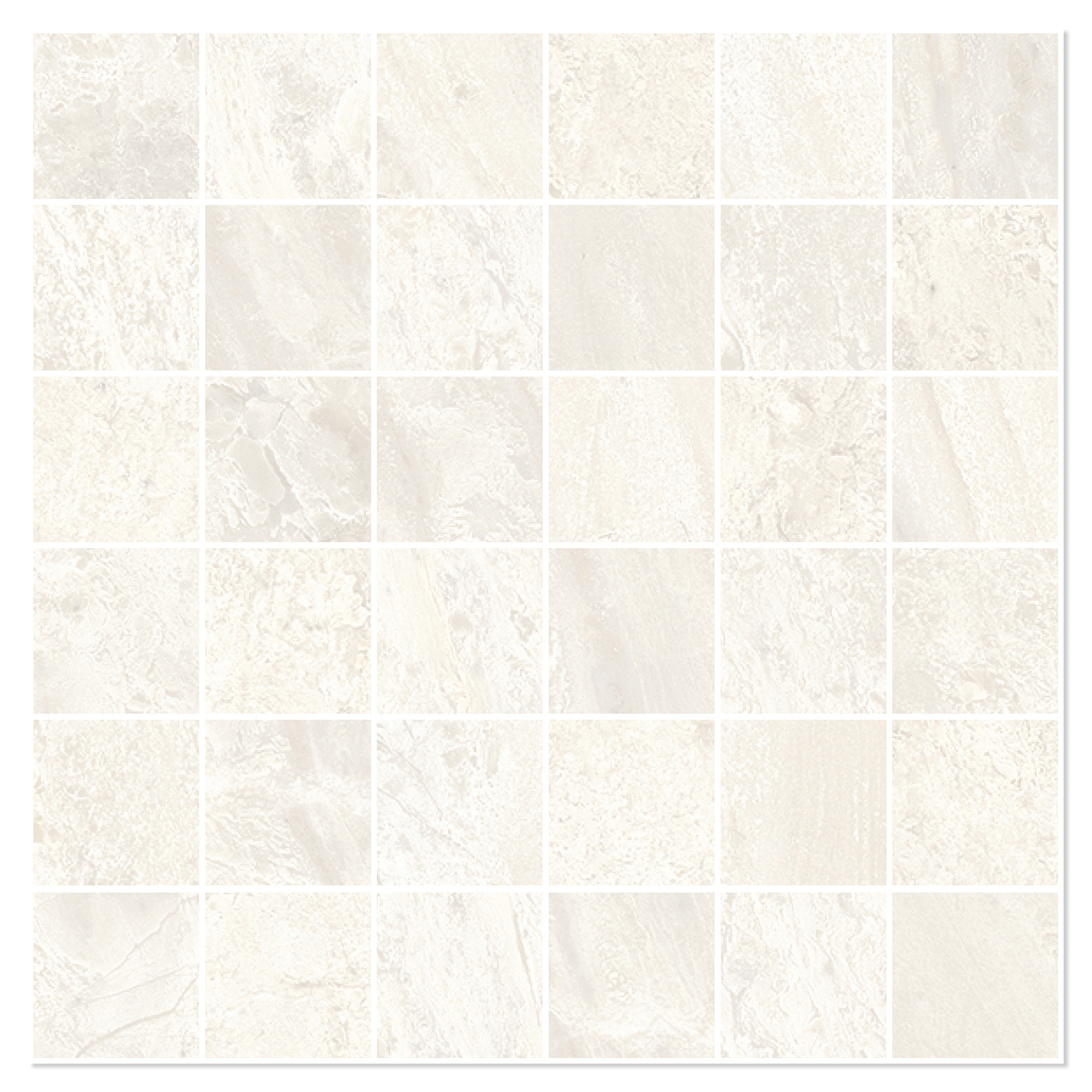 Sant’Agostino Marmor Mosaik Klinker Paradiso Elfenben Mat 30x30 (5x5) cm