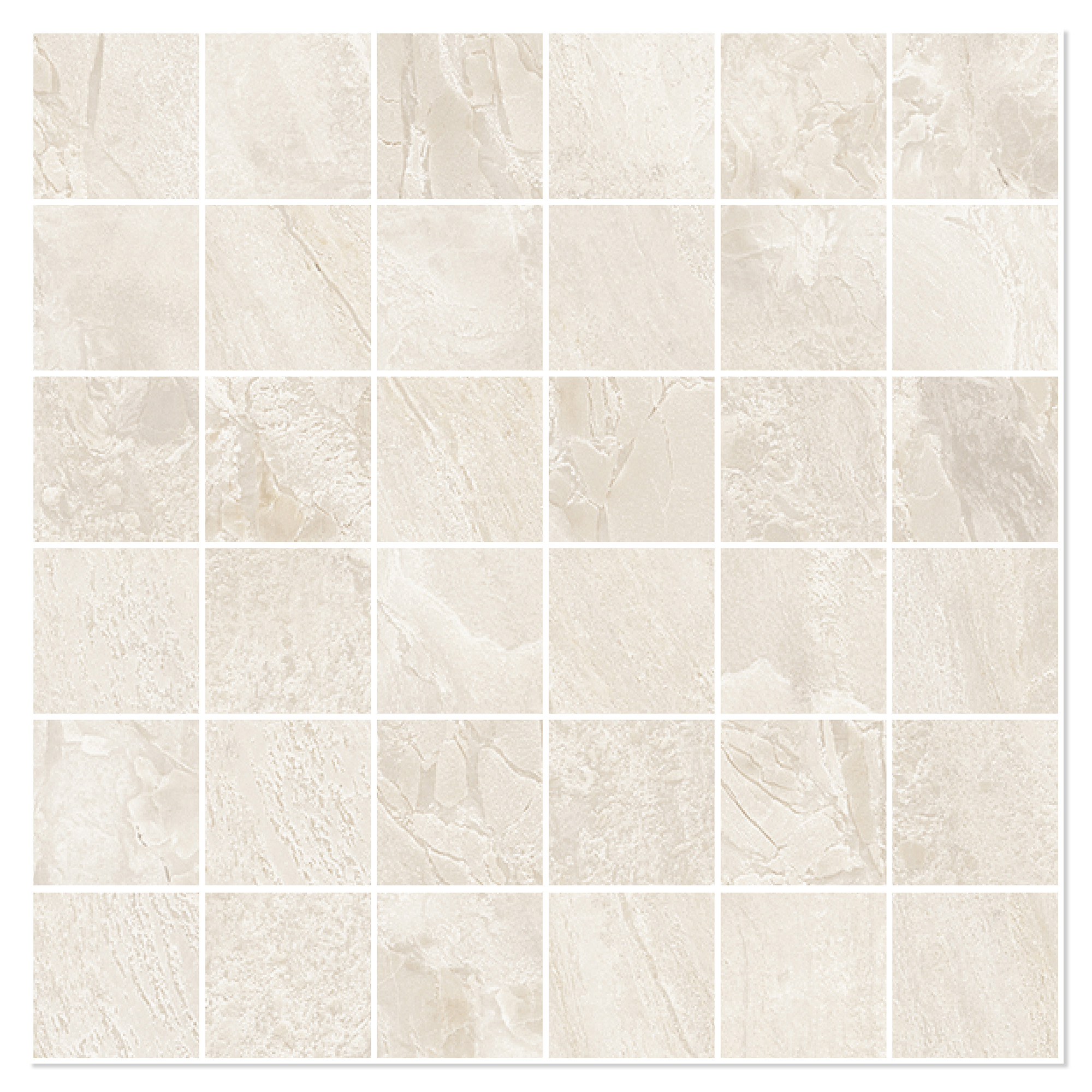 Sant’Agostino Marmor Mosaik Klinker Paradiso Beige Mat 30x30 (5x5) cm