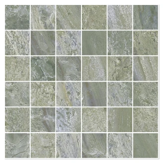 Sant’Agostino Marmor Mosaik Klinker <strong>Paradiso</strong>  Grøn Mat 30x30 (5x5) cm