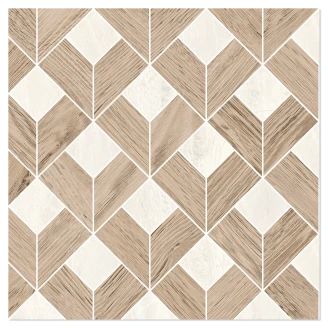 Sant’Agostino Mosaik Klinker <strong>Paradiso</strong>  Elfenben Poleret 29x29 cm