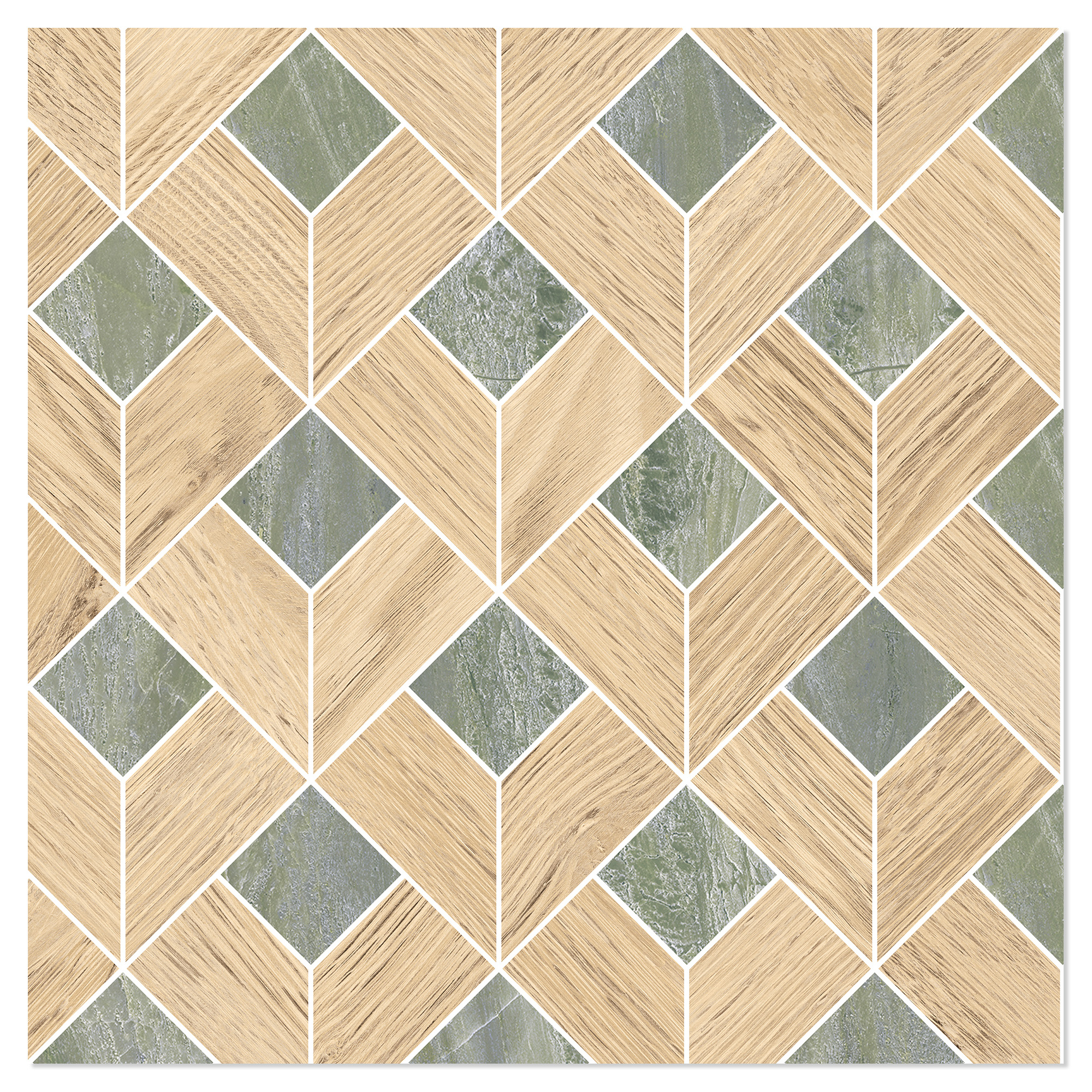 Sant’Agostino Mosaik Klinker Paradiso Grøn Poleret 29x29 cm