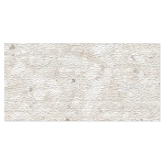 Sant’Agostino Klinker <strong>Venistone</strong>  Elfenben Mat-Relief 60x120 cm