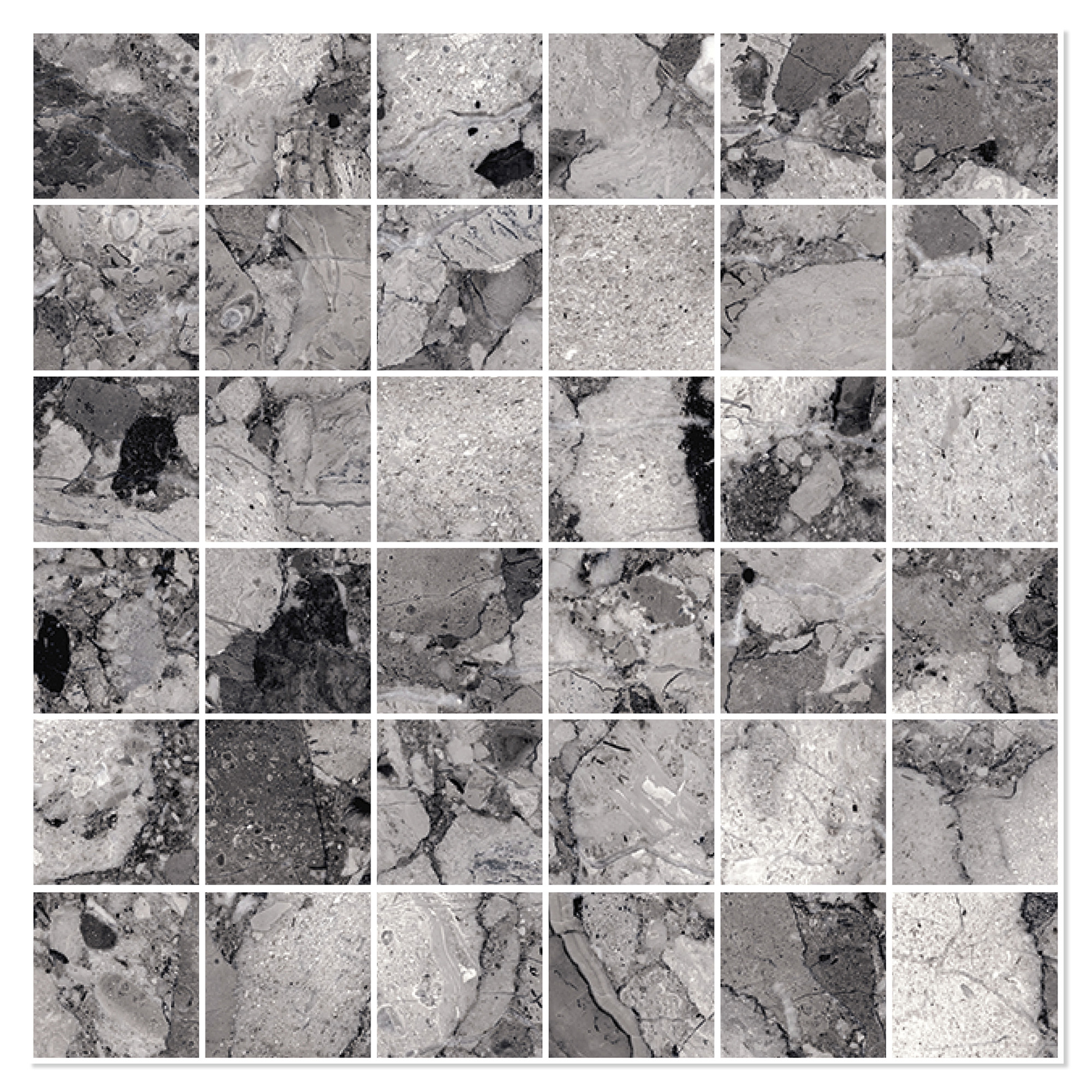 Sant’Agostino Mosaik Klinker Venistone Mørk Mat 30x30 (5x5) cm