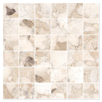 Sant’Agostino Mosaik Klinker <strong>Venistone</strong>  Beige Poleret 30x30 (5x5) cm