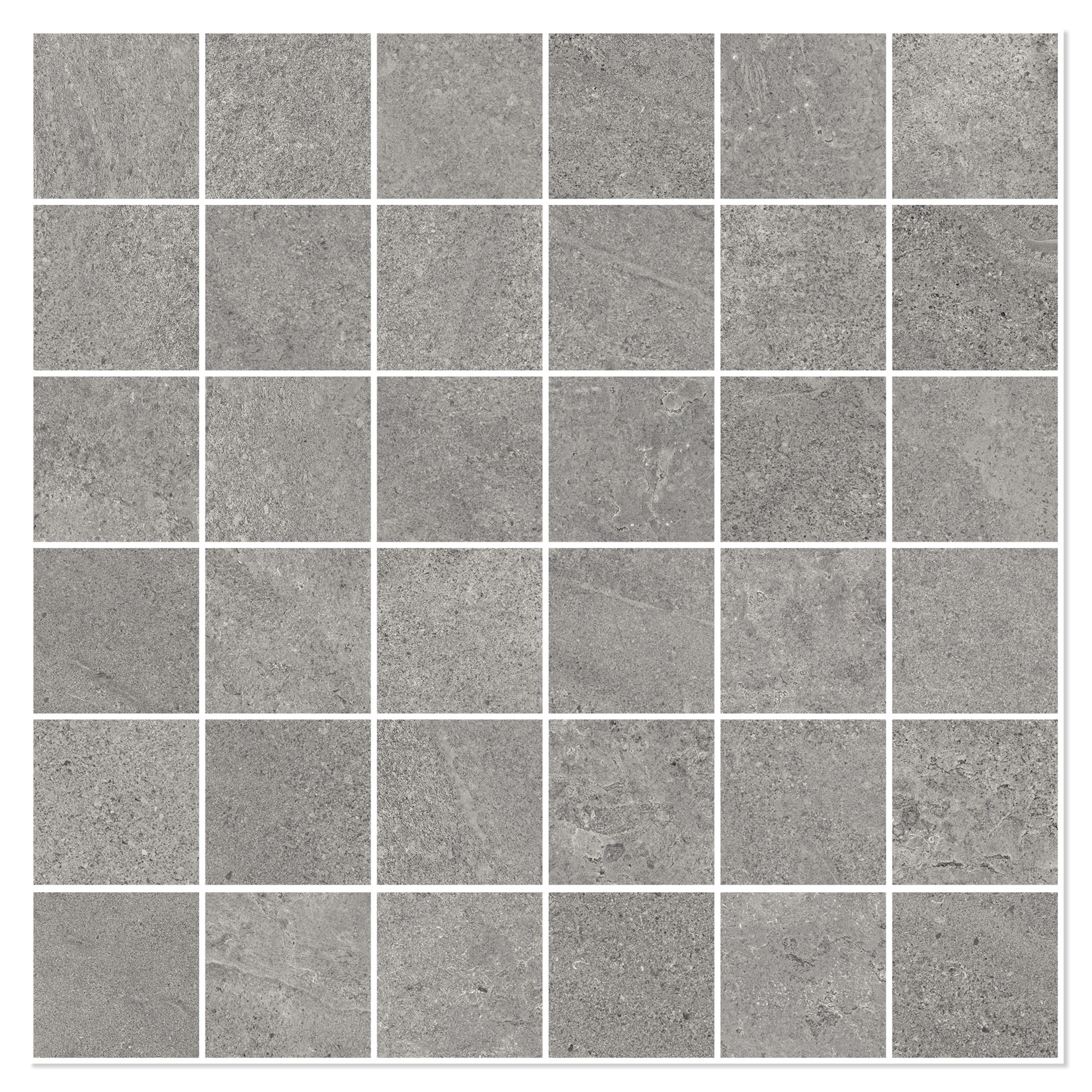 Sant’Agostino Mosaik Klinker Bergstone Mørk Mat-Struktur 3D 30x30 (5x5) cm