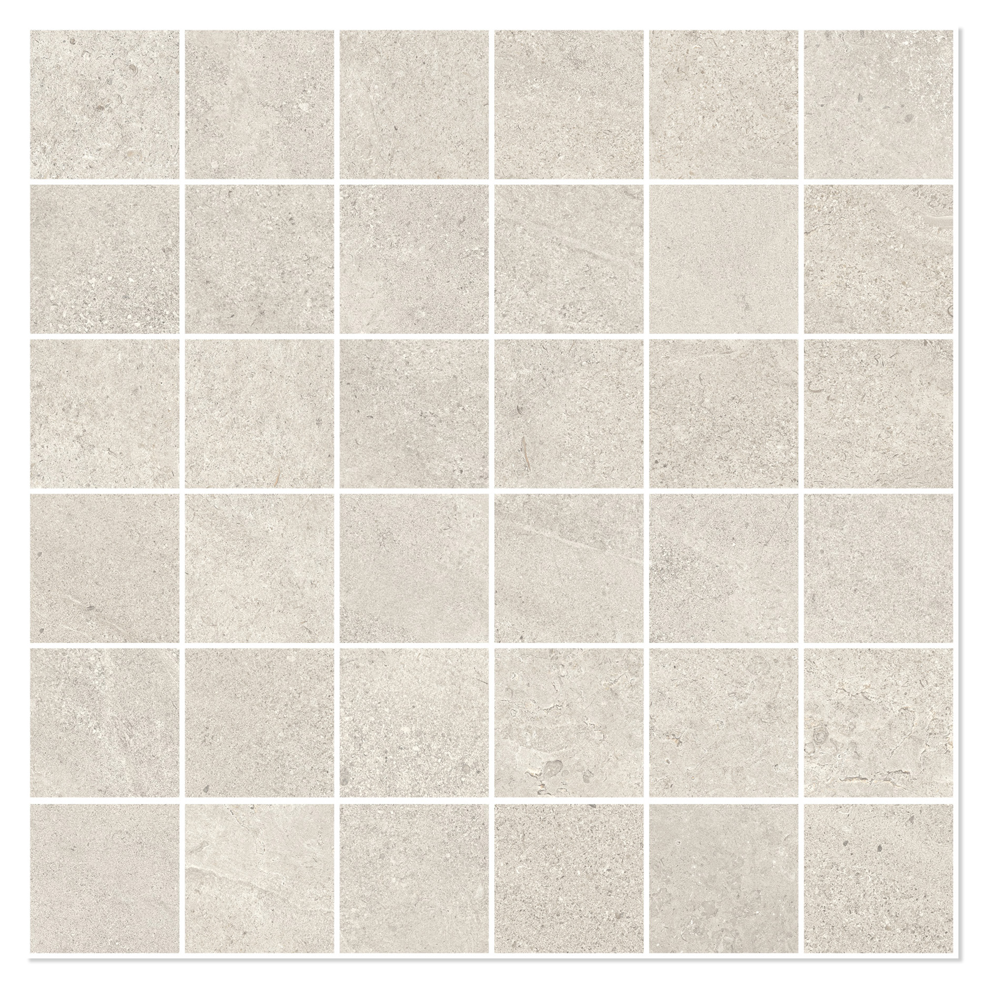 Sant’Agostino Mosaik Klinker Bergstone Perle Mat-Struktur 3D 30x30 (5x5) cm