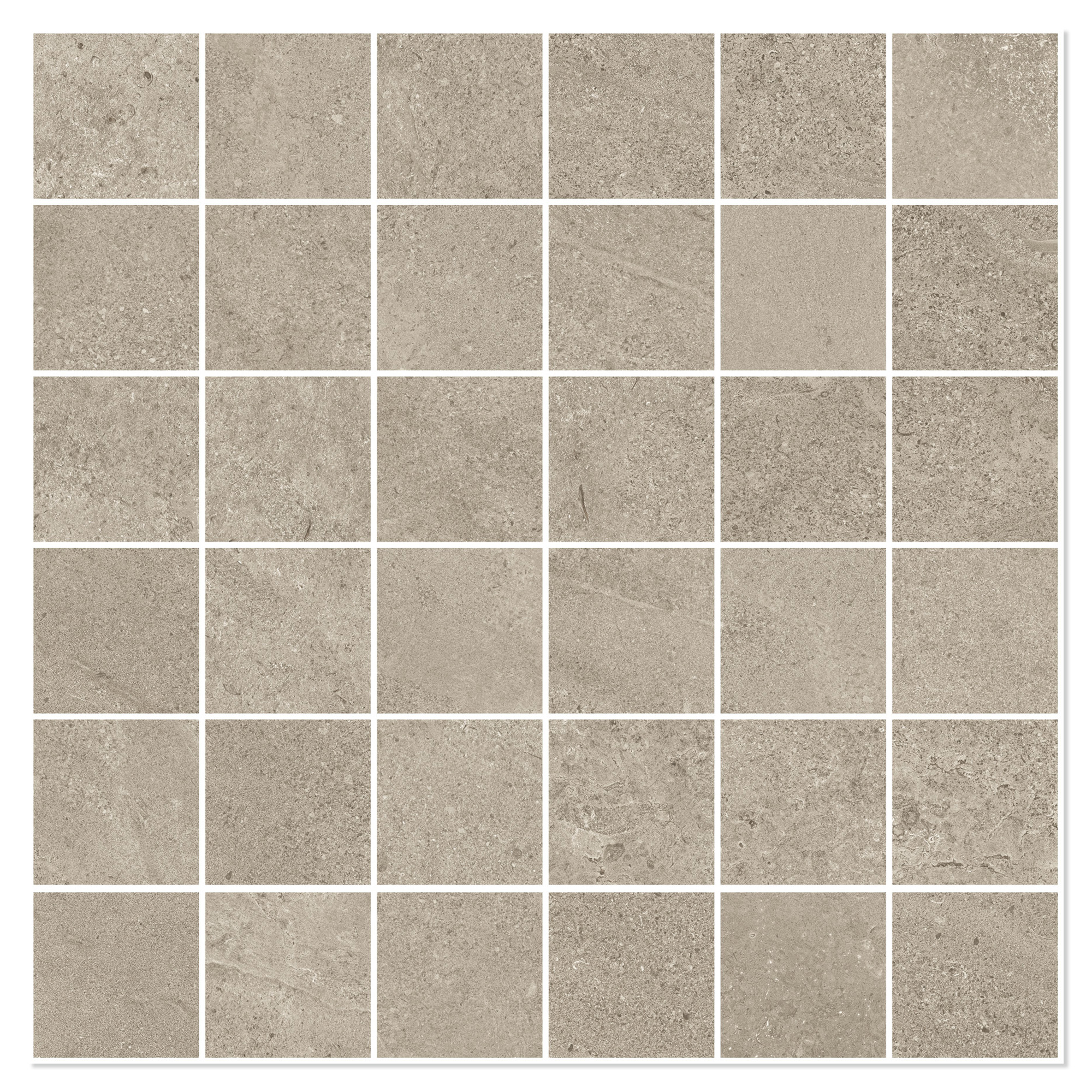 Sant’Agostino Mosaik Klinker Bergstone Sand Mat-Struktur 3D 30x30 (5x5) cm