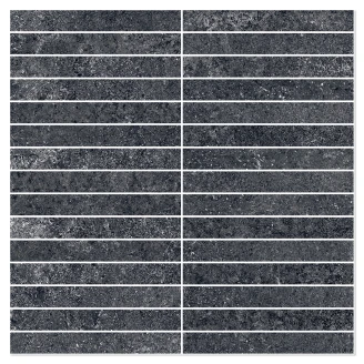 Sant’Agostino Mosaik Klinker <strong>Bergstone</strong>  Sort Mat-Struktur 3D 30x30 cm