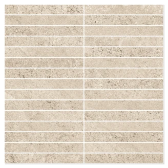 Sant’Agostino Mosaik Klinker <strong>Bergstone</strong>  Elfenben Mat-Struktur 3D 30x30 cm