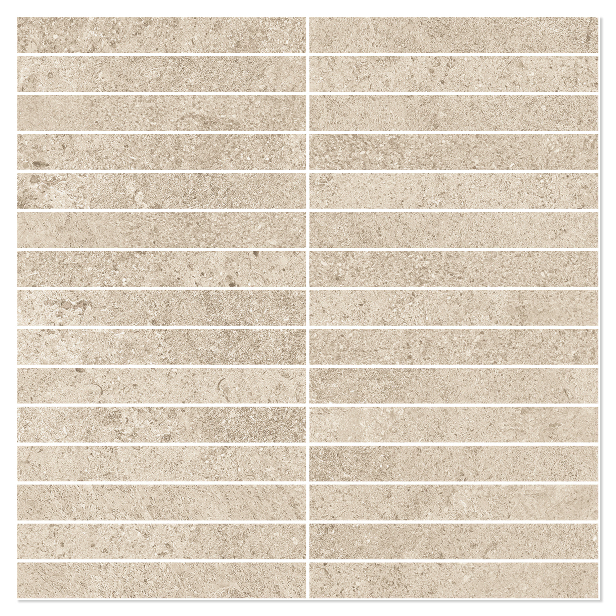 Sant’Agostino Mosaik Klinker Bergstone Elfenben Mat-Struktur 3D 30x30 cm