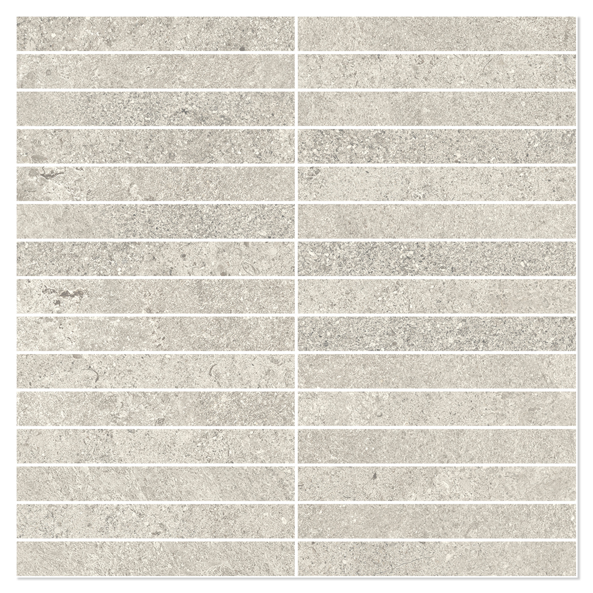 Sant’Agostino Mosaik Klinker Bergstone Perle Mat-Struktur 3D 30x30 cm