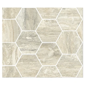 Sant’Agostino Hexagon Mosaik Klinker <strong>Invictus</strong>  Beige Poleret 30x35 cm
