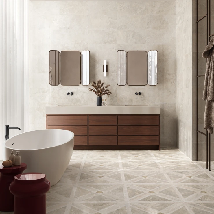 Sant’Agostino Klinker Invictus Cross Hvid Poleret 30x60 cm